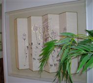 Folded Screens Picture in Lucite Box