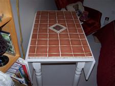 Drop Leaf Table with Custom Tiled Top