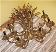 Pineapple Top ANTIQUE CHANDELIER Brass? 8 Arms