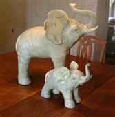 Pair of Elephant Sculptures