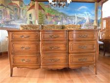 Triple Dresser and Chest on Chest Davis Cabinet Co