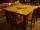 Pub Table with Four Stools and Lazy Susan