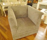 Custom Swivel Chair & Ottoman
