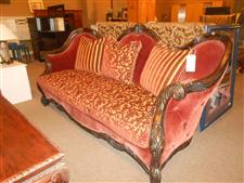 Red and Gold Aico Sofa