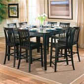 Black Counter Height Extendable Dining Table